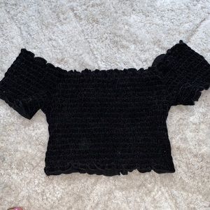 Molly and Zoey off the shoulder top